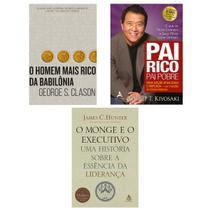 O monge e o executivo + O homem mais rico da Babilônia + Pai Rico, Pai Pobre- Edição Atualizada e Ampliada - 20 anos - Livro O monge e o executivo + O homem mais rico da Babilônia + Pai Rico, Pai Pobre- Edição Atualizada e Ampliada - 20 anos - Livro