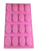 O novo molde de aromaterapia de forma oval de 16 buracos - 2pcs