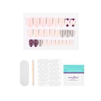 O novo remendo de desgaste de unha falsa reutilizável destacável em forma de ponta longa para unhas vestíveis O novo remendo de desgaste de unha falsa reutilizável destacável em forma de ponta longa para unhas vestíveis