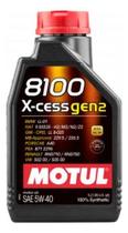 O Óleo de Motor Motul Sintético 8100 Xcess Gen2 5w40 BMW CHRYSLER FIAT MB APPROVAL PORSCHE PSA RENAULT VW