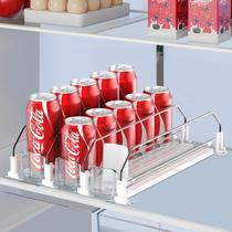 O organizador de bebidas IBORING para geladeira contém 15 latas brancas