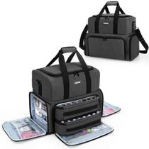 O organizador de esmaltes BAFASO contém 80 frascos (15 mL) com lâmpada UV