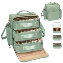 O organizador de esmaltes OCHEAL contém mais de 75 garrafas com sacos