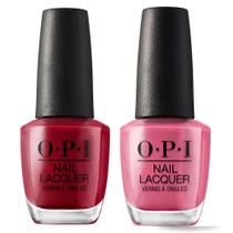 O.P.I By Ma Tranchesi Kit Esmalte Chick Flick Cherry + Esmalte H72 Just Lanai-Ing Around
