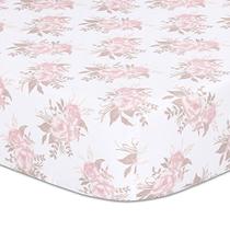 O Peanutshell Grace Fit Crib Sheet para meninas