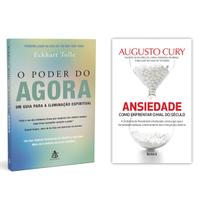 O poder do agora - Um guia para a iluminação - Eckhart Tolle + Ansiedade - Como Enfrentar o Mal do Século- Augusto Cury - livro O poder do agora - Um guia para a iluminação - Eckhart Tolle + Ansiedade - Como Enfrentar o Mal do Século- Augusto Cury - livro