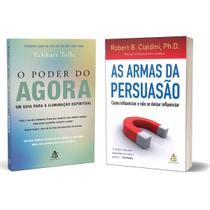 O poder do agora - Um guia para a iluminação espiritual - Eckhart Tolle + As armas da persuasão - Robert B. Cialdini - Livro