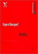 O que a china quer - fgv de bolso O que a china quer - fgv de bolso
