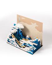 O quebra-cabeça 3D Dovob Micro Mini Blocks The Great Wave 2296 unidades