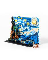 O quebra-cabeça 3D DovOb Micro Mini bloqueia a noite estrelada 1858 unidades O quebra-cabeça 3D DovOb Micro Mini bloqueia a noite estrelada 1858 unidades