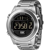 o Relógio X-Watch Masculino Ref: Xmssd003 Pxsx Digital Aço Prateado