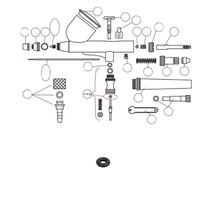O-Ring Anel de Vedação da Válvula Para Aerógrafos ON63 Onetools