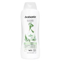 O sabonete corporal Babaria Aloe Vera oferece 600 ml calmantes e frescos O sabonete corporal Babaria Aloe Vera oferece 600 ml calmantes e frescos