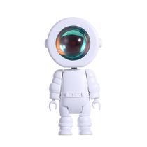 O sol nunca se põe, atmosfera de projeção robô mini astronauta levou luzes