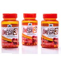 O super Omega 3 com um poderoso efeito anti inflamatorio kit com 3 frascos