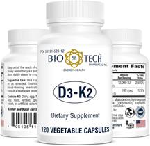 O suplemento Bio-Tech D3-K2 120 Vegcaps promove a saúde óssea O suplemento Bio-Tech D3-K2 120 Vegcaps promove a saúde óssea