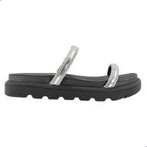 O Tamanco Feminino Vizzano Tira Pronta Holanda Preto Cristal Prata O Tamanco Feminino Vizzano Tira Pronta Holanda Preto Cristal Prata