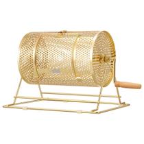 O tambor de rifa VIVOHOME banhado a latão de 28 cm x 20 cm comporta 2500 ingressos