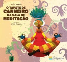 O tapete de carneiro na sala de meditação