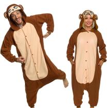 O traje funciona! Macacão adulto Halloween Monkey G-Large