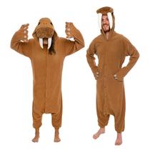 O traje funciona! macacão adulto Halloween Walrus para adultos
