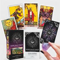 O Verdadeiro Tarot Rider Waite PORTUGUÊS 78 cartas Plastificadas Carta Grande 12X7cm Arte Original 1909 Pamela Colman O Verdadeiro Tarot Rider Waite PORTUGUÊS 78 cartas Plastificadas Carta Grande 12X7cm Arte Original 1909 Pamela Colman