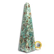 Obelisco Amazonita Paraiba Natural 16 a 18 cm 400 a 500g - B