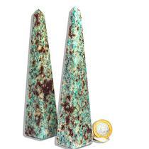 Obelisco Amazonita Paraiba Natural 18 a 20 cm 400 a 600g - B