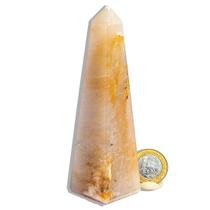 Obelisco Aragonita Raio Laranja Pedra Natural 13 a 14 cm Obelisco Aragonita Raio Laranja Pedra Natural 13 a 14 cm