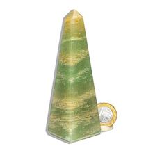Obelisco Onix Verde Natural 12 a 14 cm 200 a 300 g - Tipo B Obelisco Onix Verde Natural 12 a 14 cm 200 a 300 g - Tipo B