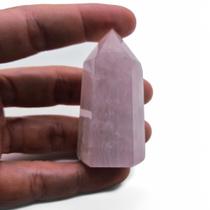 Obelisco Ponta De Quartzo Rosa - 5cm 100g Para O Amor