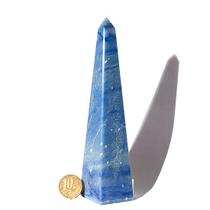 Obelisco Quartzo Azul Natural 14 a 16 cm 300 a 400 g - Tipo B