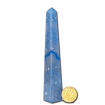 Obelisco Quartzo Azul Natural Lapidação Manual 12 a 15 cm - CristaisdeCurvelo