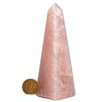 Obelisco Quartzo Rosa Natural 10 a 12 cm 100 a 200 g - Tipo B
