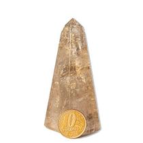 Obelisco Quartzo Toque Fume 80mm Pedra Natural Classe B 90g - CristaisdeCurvelo