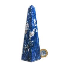 Obelisco Sodalita Azul Pedra Natural 15cm 335g 142072