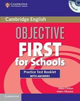 Objective First For Schools Practice Test Booklet With Answers And Audio CD - Cambridge University Press - ELT