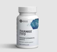 Objective Nutrients Thiamax Vitamina B1 (Tiamina TTFD), Original, Sem Preenchimentos Tóxicos, Suporta o Metabolismo Energético, Alta Dosagem, Testado por Terceiros, Todos os Ingredientes Ativos 100mg, 180 Cápsulas