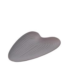 Objeto Decoração Cuore Cinza 24X2X17.5Cm Cerâmica Objeto Decoração Cuore Cinza 24X2X17.5Cm Cerâmica