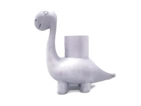 Objeto Decorativo Dino Porta Treco Prata Bugingaria