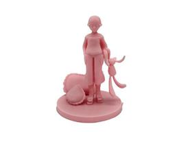 Objeto Decorativo Menina-Moça Rosa Bugingaria