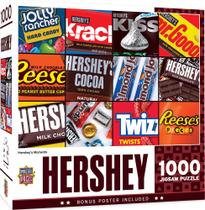 Obras-primas do quebra-cabeça Hershey's Moments 1000 peças