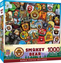 Obras-primas do quebra-cabeça Smokey Bear Patches 1000 peças