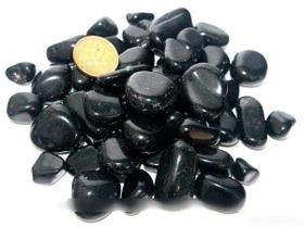 Obsidiana Negra Pedra Rolada Tamanho Pequeno Pacote 100g - CristaisdeCurvelo
