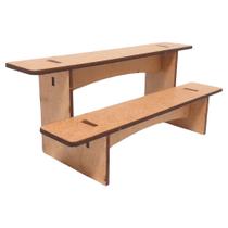 Obstáculo Escara Mureta para Pista Skate de Dedo Fingerboard Radical Kit 20un Mdf Madeira