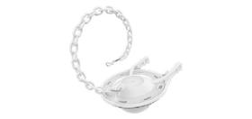 Obturador p/ caixa acoplada c/ corrente branca - blukit Obturador p/ caixa acoplada c/ corrente branca - blukit