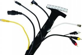 OC 355 Manga organizadora de cabos - Possui 2 lados, um branco e outro preto aero