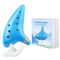 Ocarina Ohuhu Zelda Alto C de 12 Furos com Livro de Canções