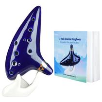 Ocarina Ohuhu Zelda Alto Dó com 12 Furos e Livro de Músicas Ocarina Ohuhu Zelda Alto Dó com 12 Furos e Livro de Músicas