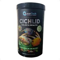 Ocean Tech Ração Cichlid Color e Health 300g Peixe Ciclídeo